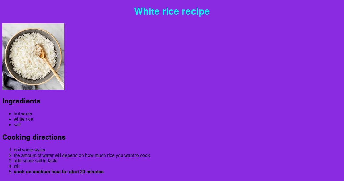 week 1 recipe lab (forked) - Codesandbox