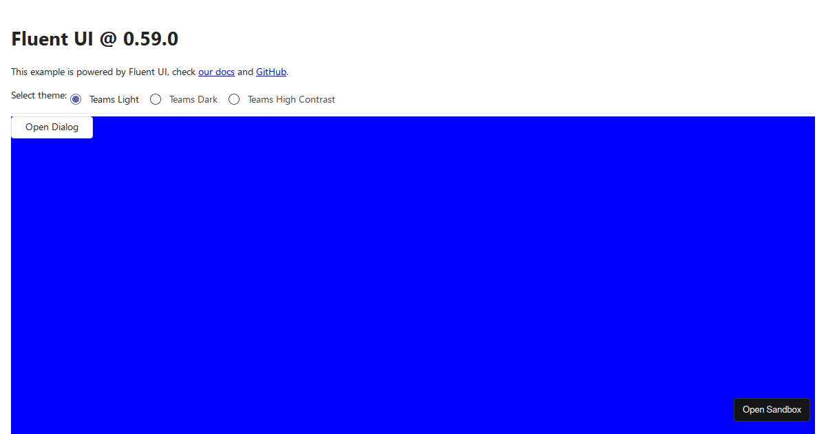 fluent-ui-example (forked) - Codesandbox