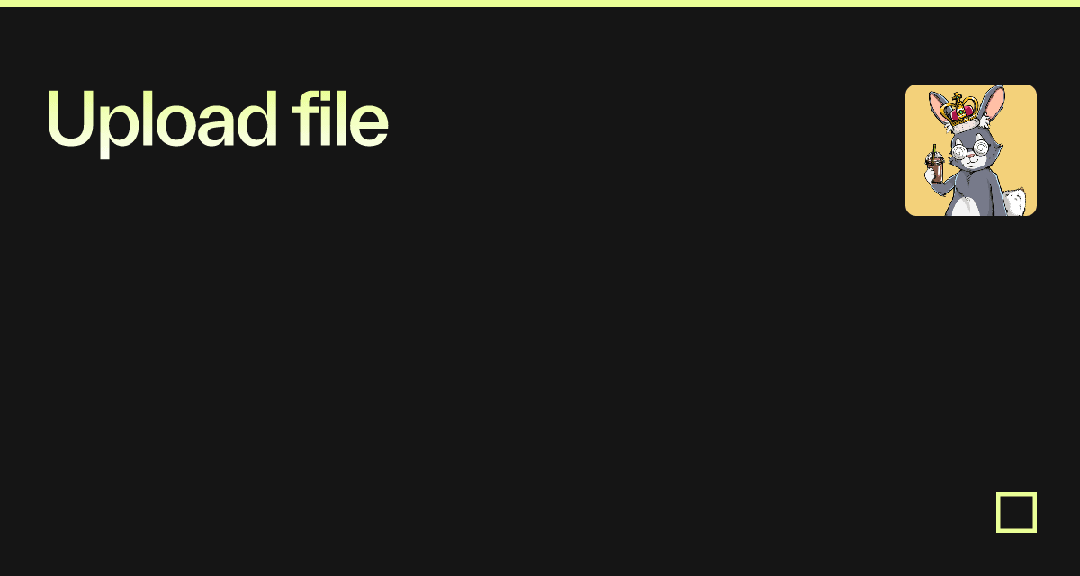 Upload file - Codesandbox