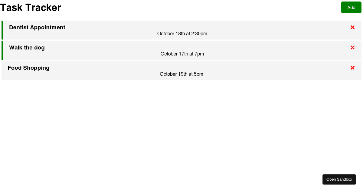 task-tracker - Codesandbox