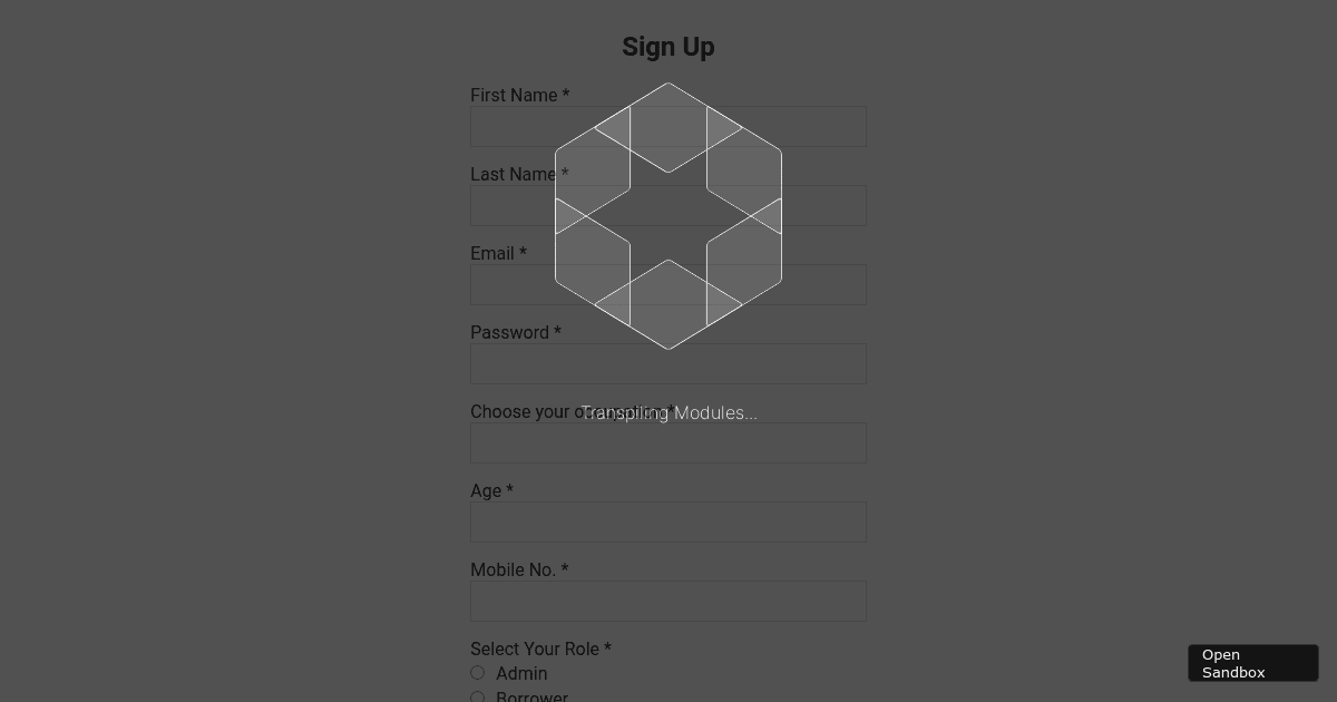 Full Form Codesandbox