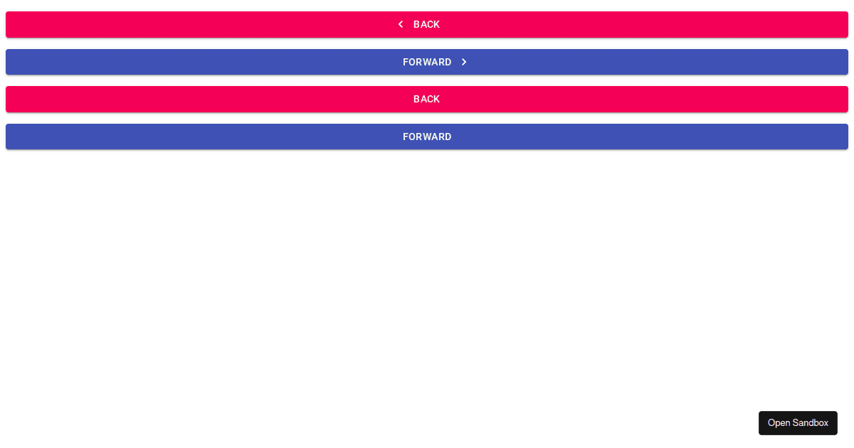 Button centered text with start/end icon - Codesandbox