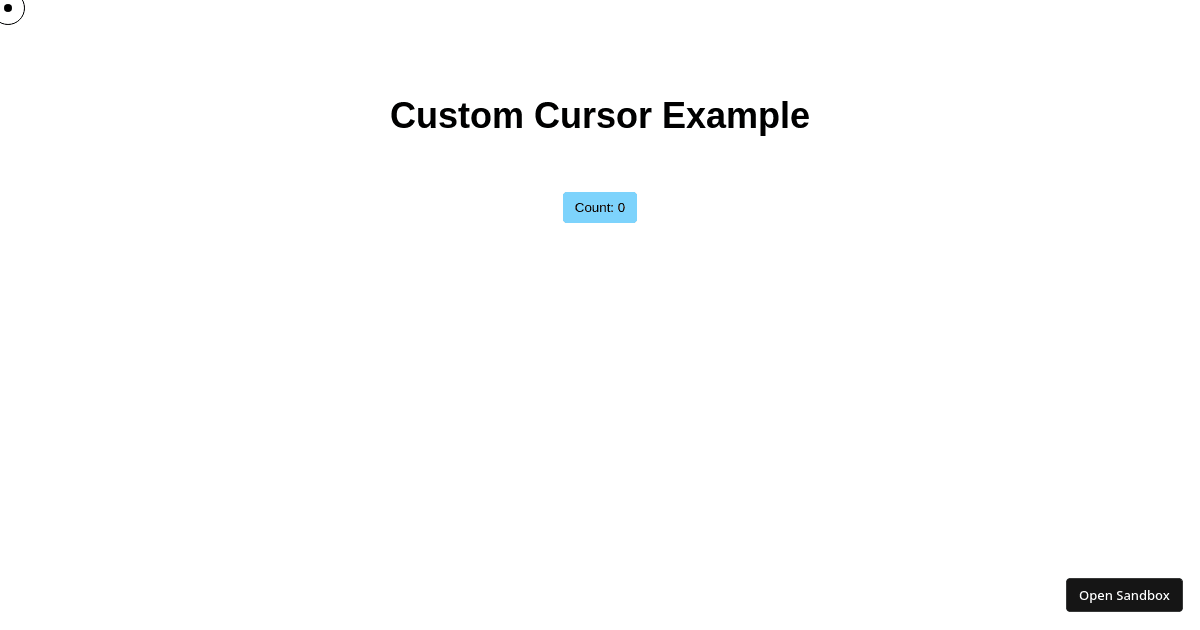 custom-cursor - Codesandbox