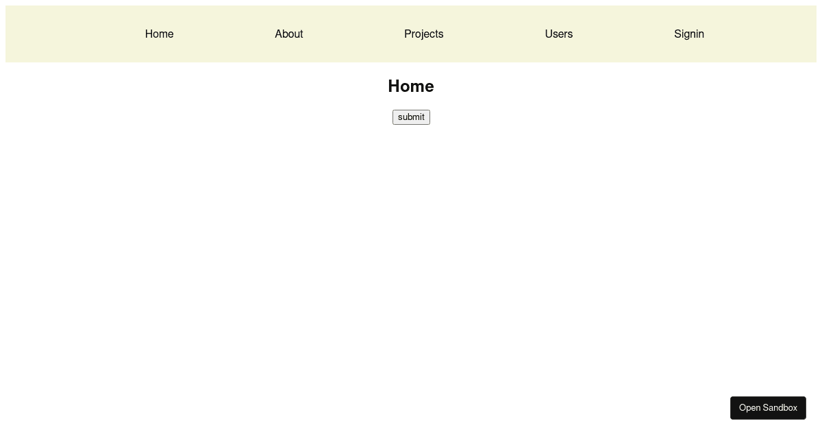 react - Codesandbox