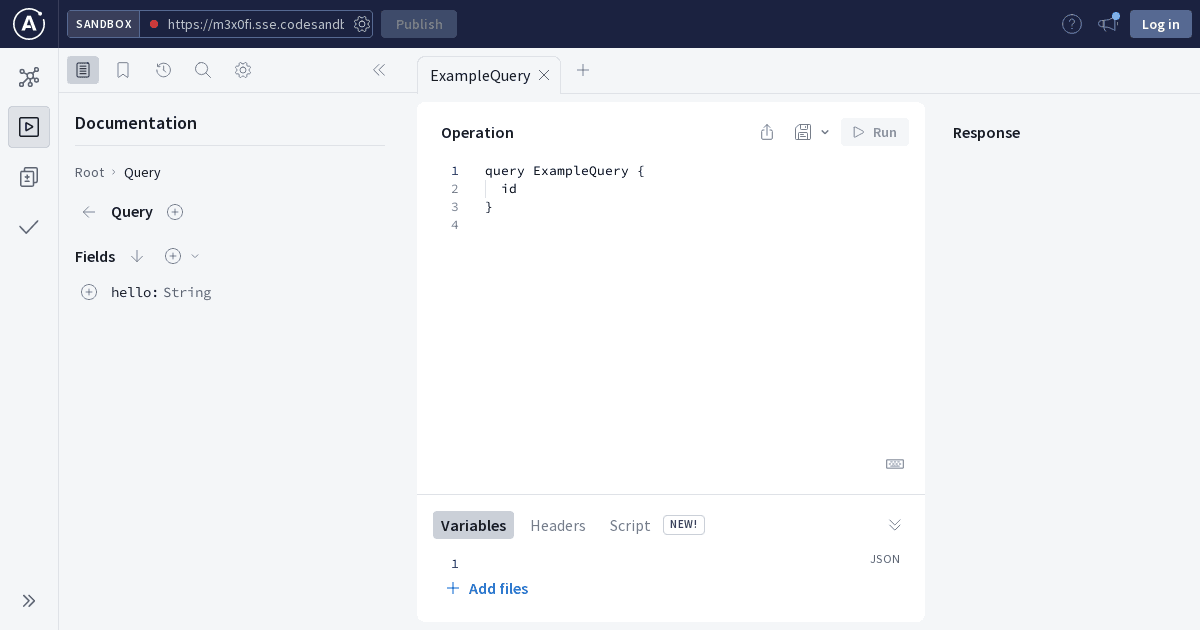 Apollo Server Typescript - Codesandbox