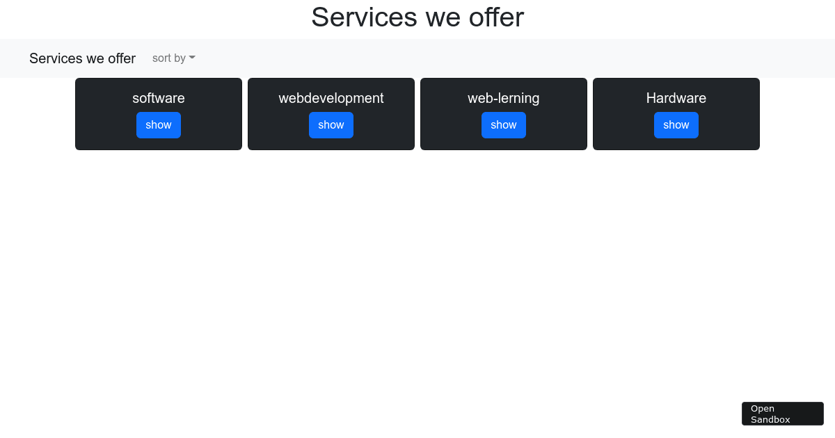 react - Codesandbox