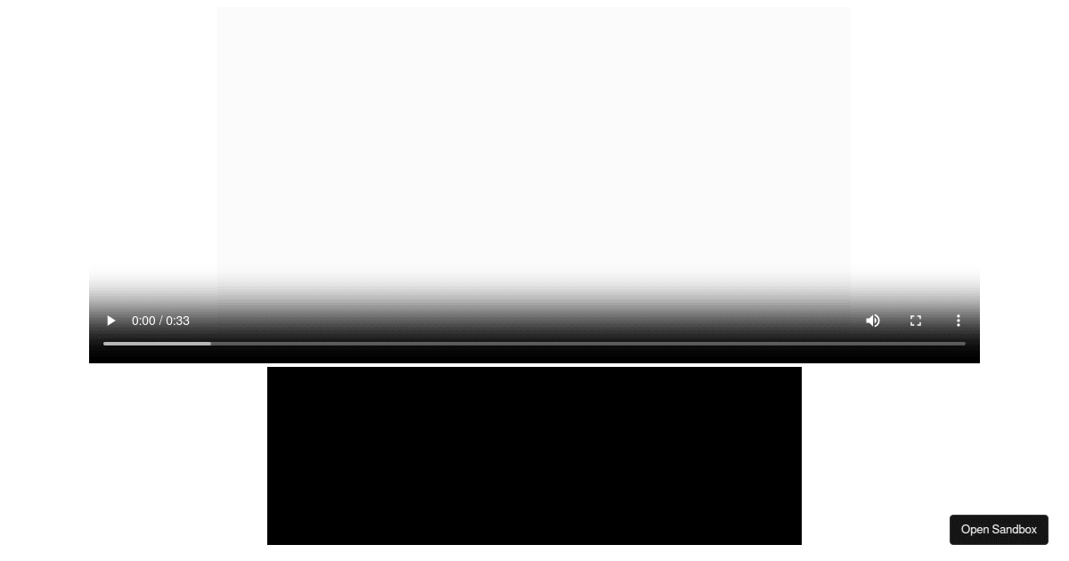 video canvas with react Codesandbox