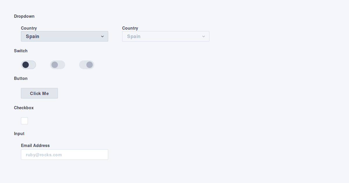 Blotter UI Components Codesandbox