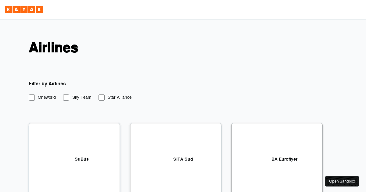 kayak-assignment - Codesandbox