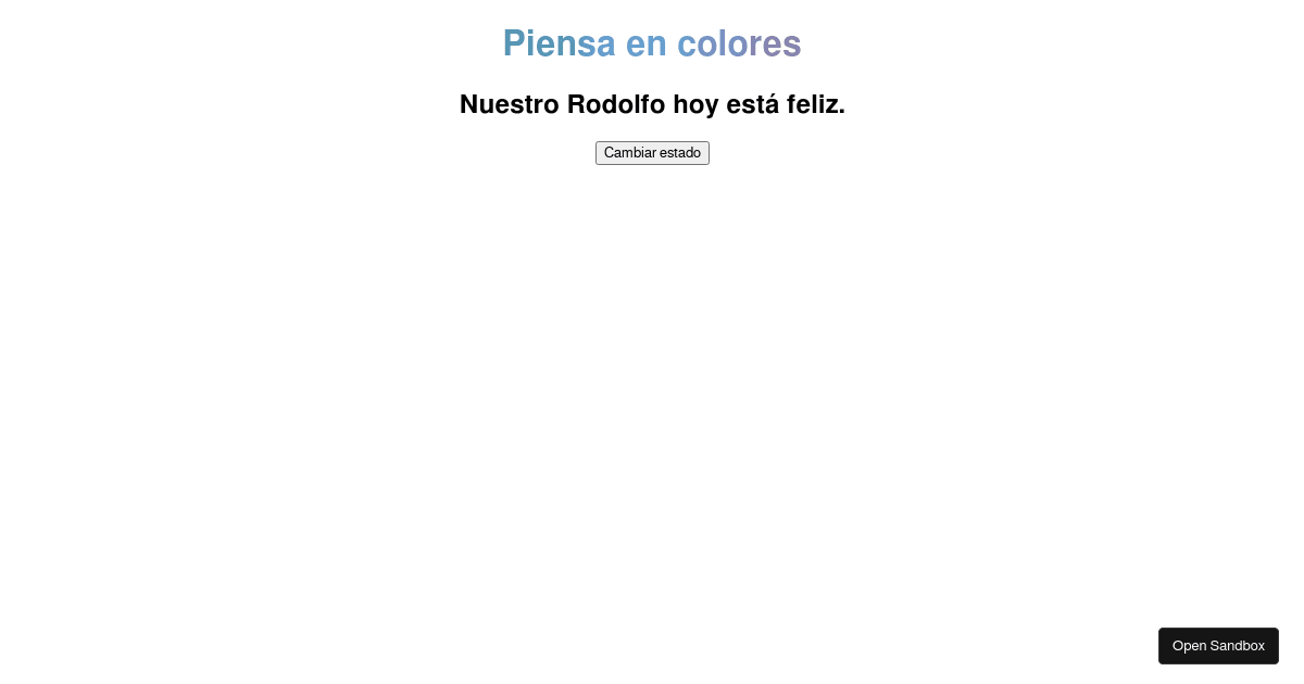 React Hooks - Example 1 - Codesandbox