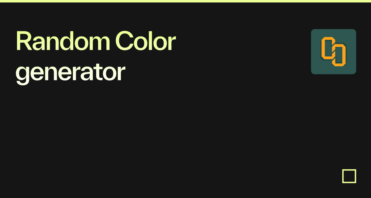 random color generator and meaning