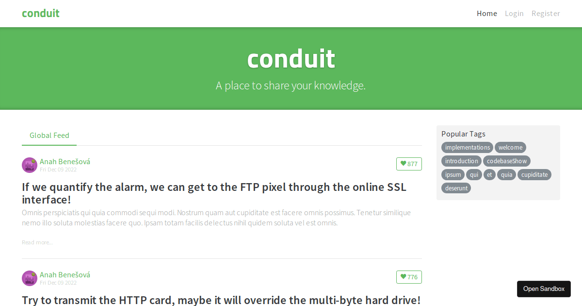 realworld-app - Codesandbox