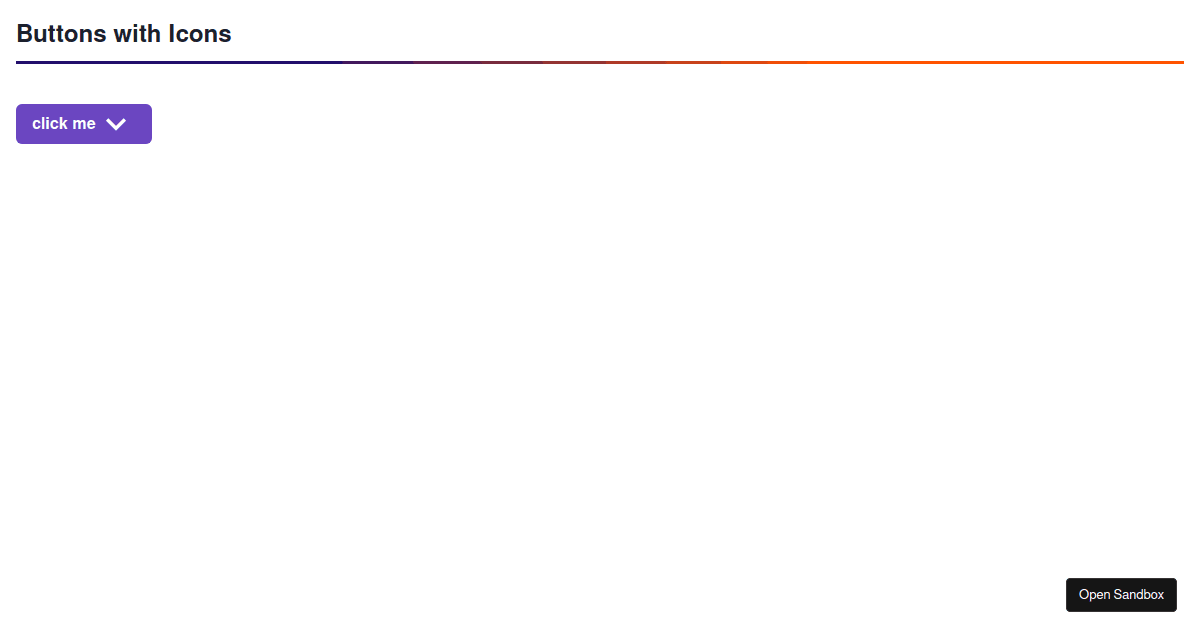 Button with icon clicks - Codesandbox