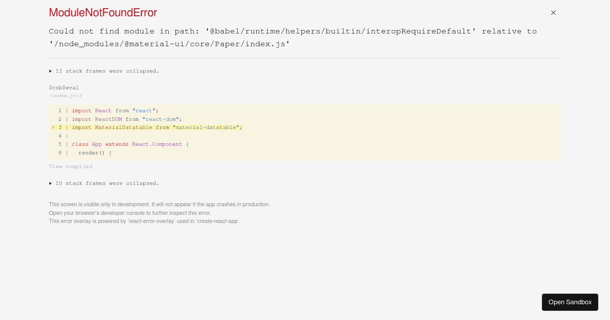 MUIDatatables - Custom Toolbar (forked) - Codesandbox