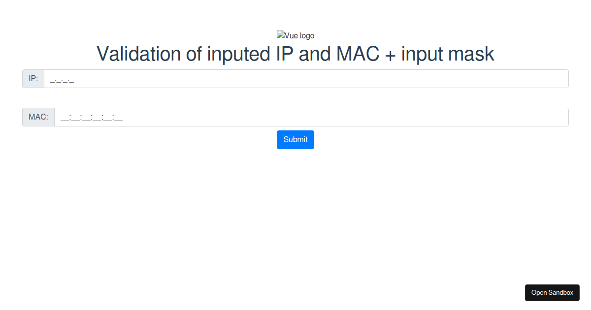 ip-and-mac-validation-input-mask - Codesandbox