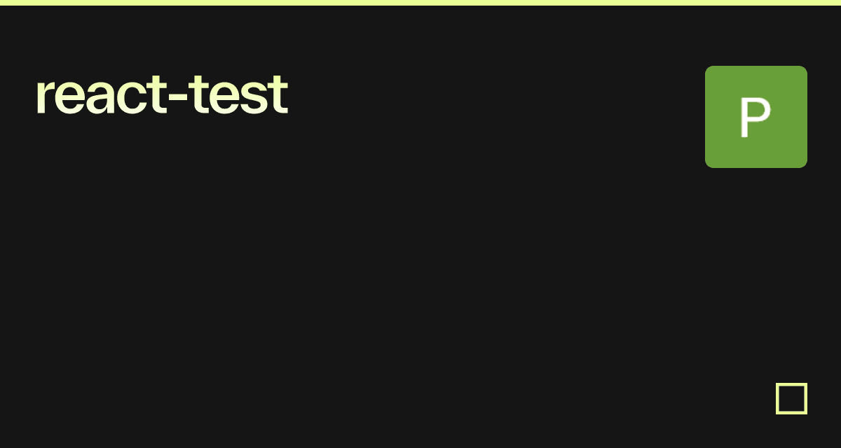 react-test - Codesandbox