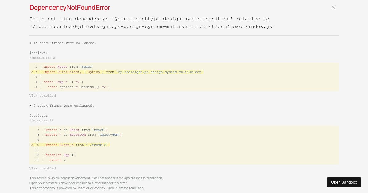 codesandboxer-example - Codesandbox