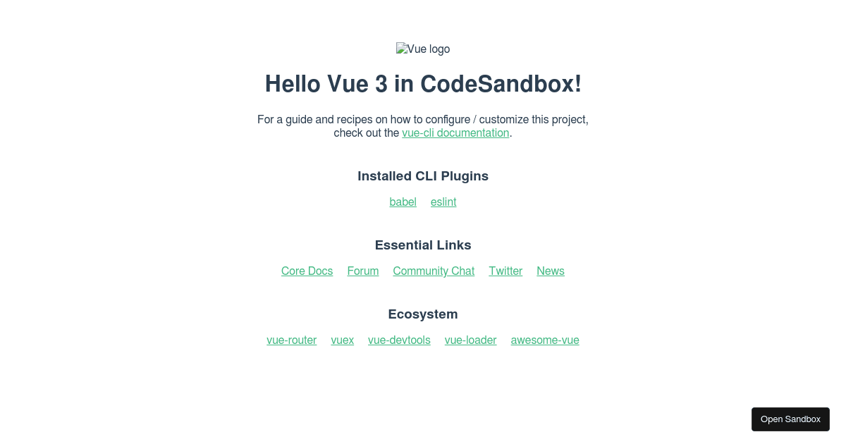 vue-3 - Codesandbox