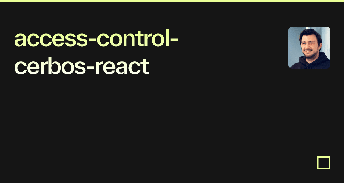 accesscontrolcerbosreact Codesandbox