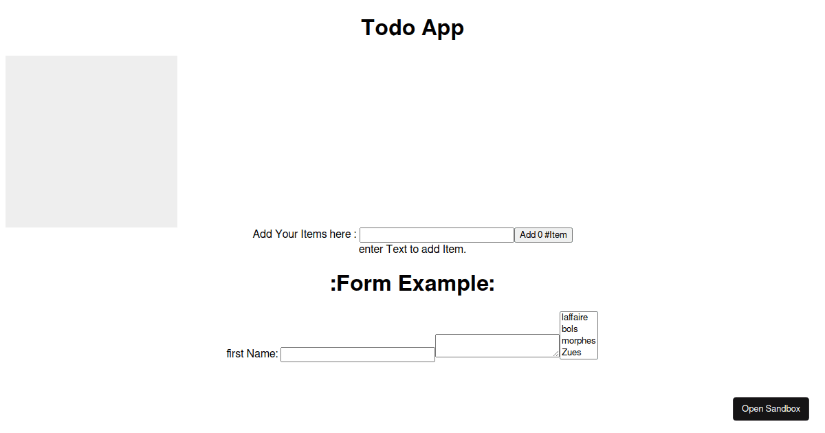 todoapp - Codesandbox