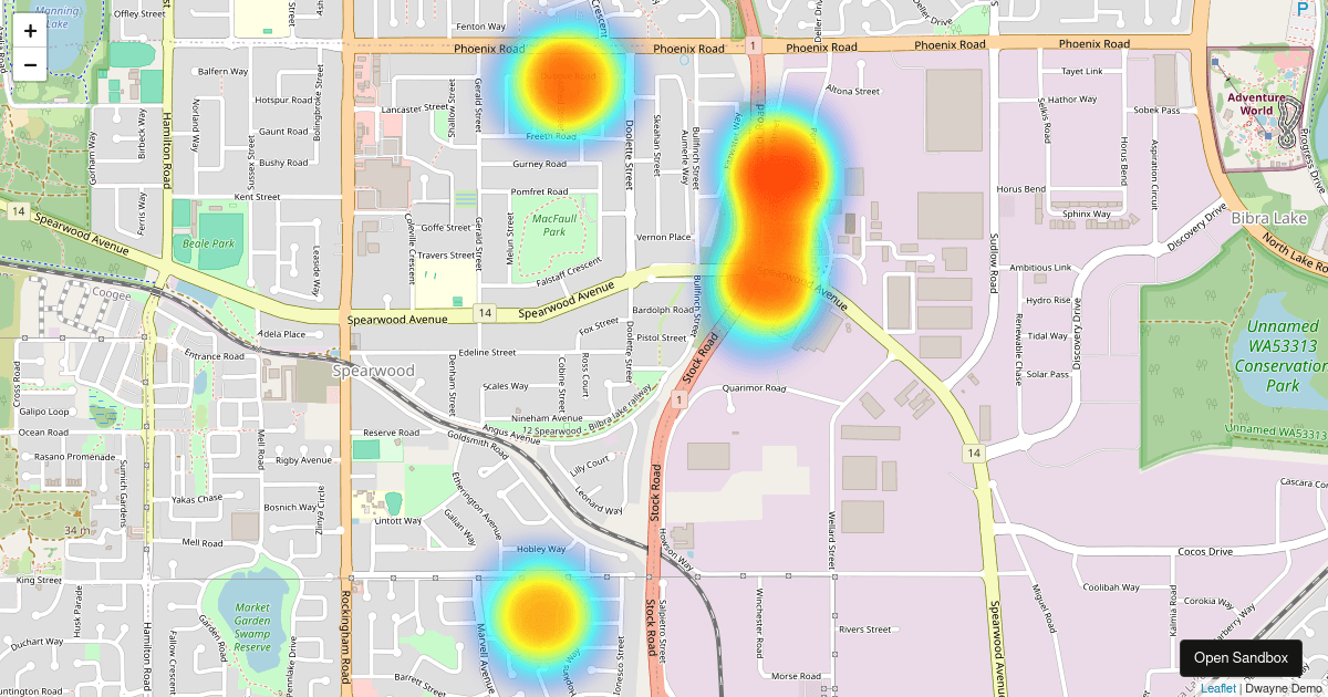 Heatmap RSSI - Codesandbox