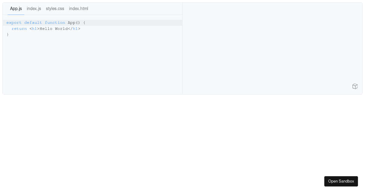Sandpack "editorState" demo - Codesandbox