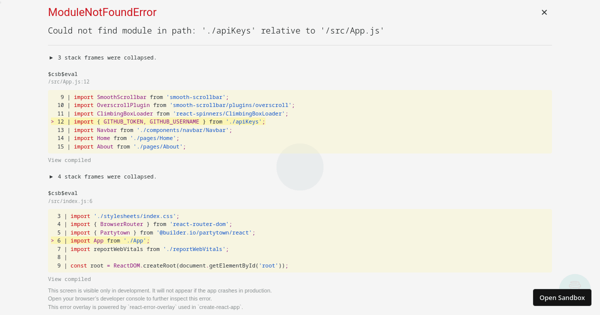 portfolio - Codesandbox