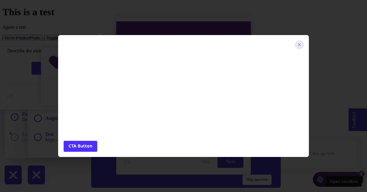 Marion experiment - Codesandbox