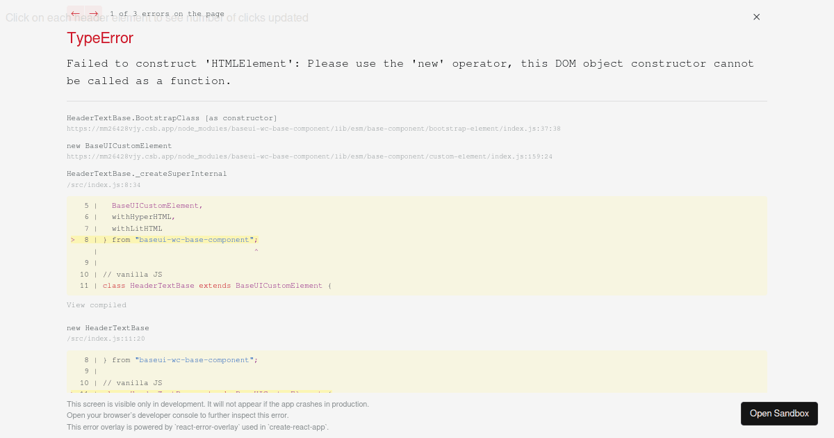 Simple example (usage in JS) - Codesandbox