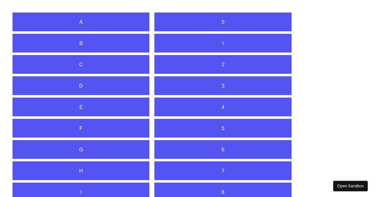 react-easy-sort vertical list demo (forked) - Codesandbox