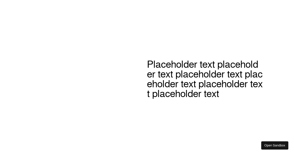 text animation - Codesandbox