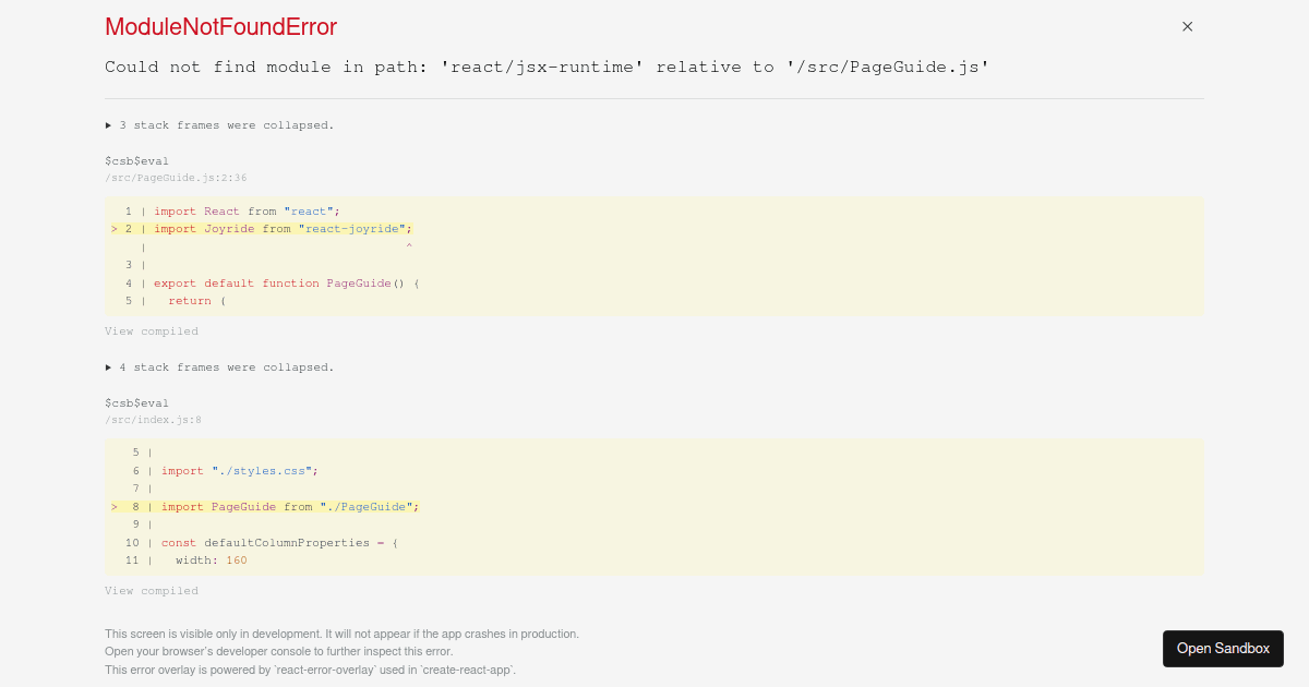 RDG Cell Actions - Codesandbox