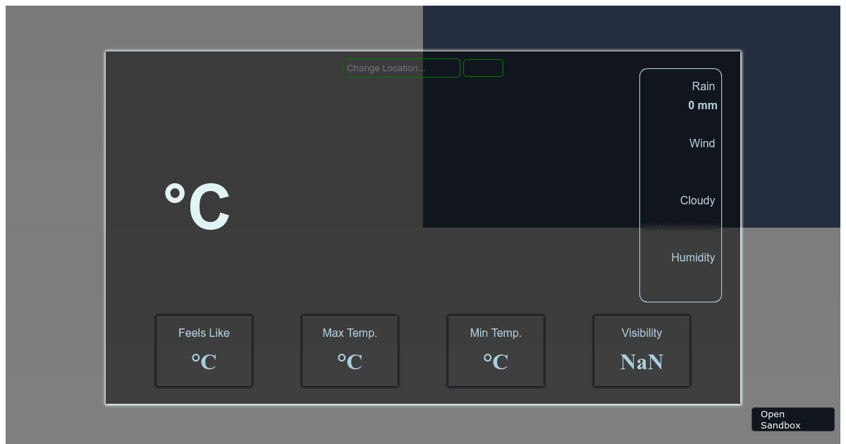 Weather App (forked) - Codesandbox