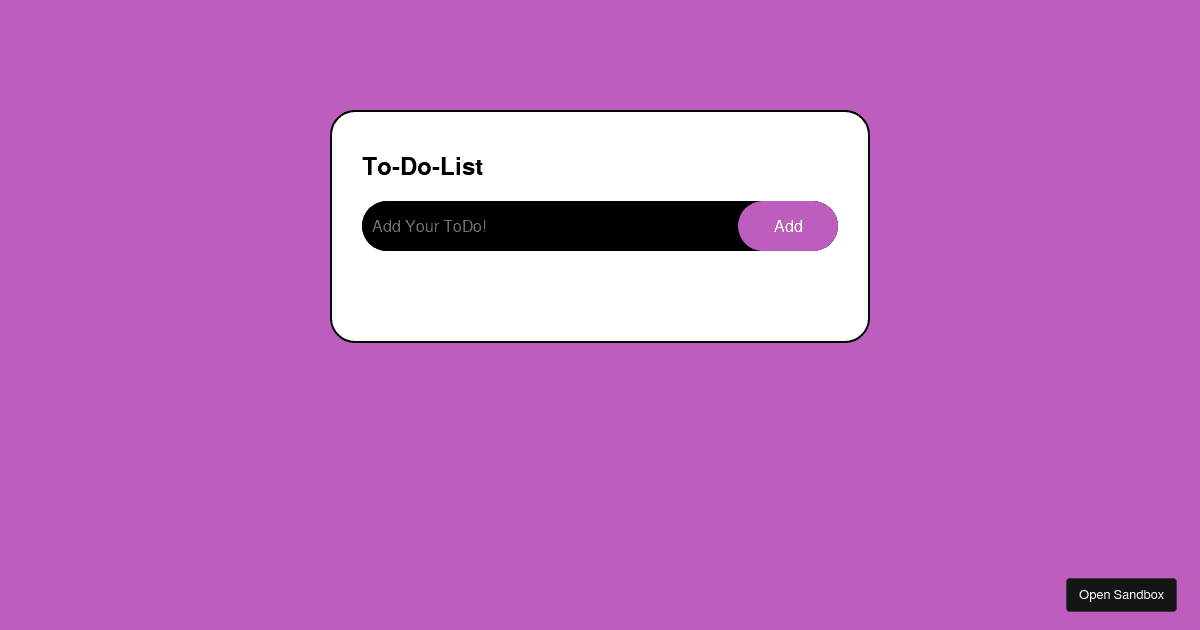 todo-list-js - Codesandbox