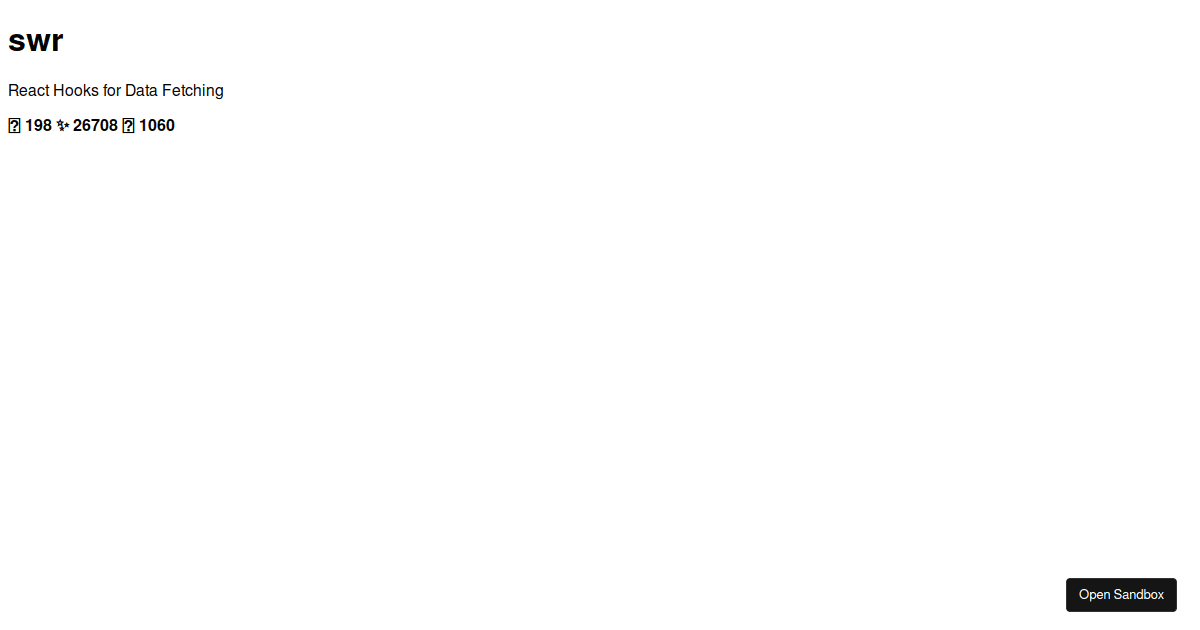 SWR-Basic - Codesandbox