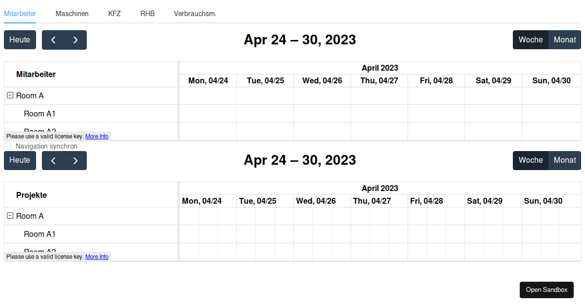 FullCalendar Vue - Codesandbox