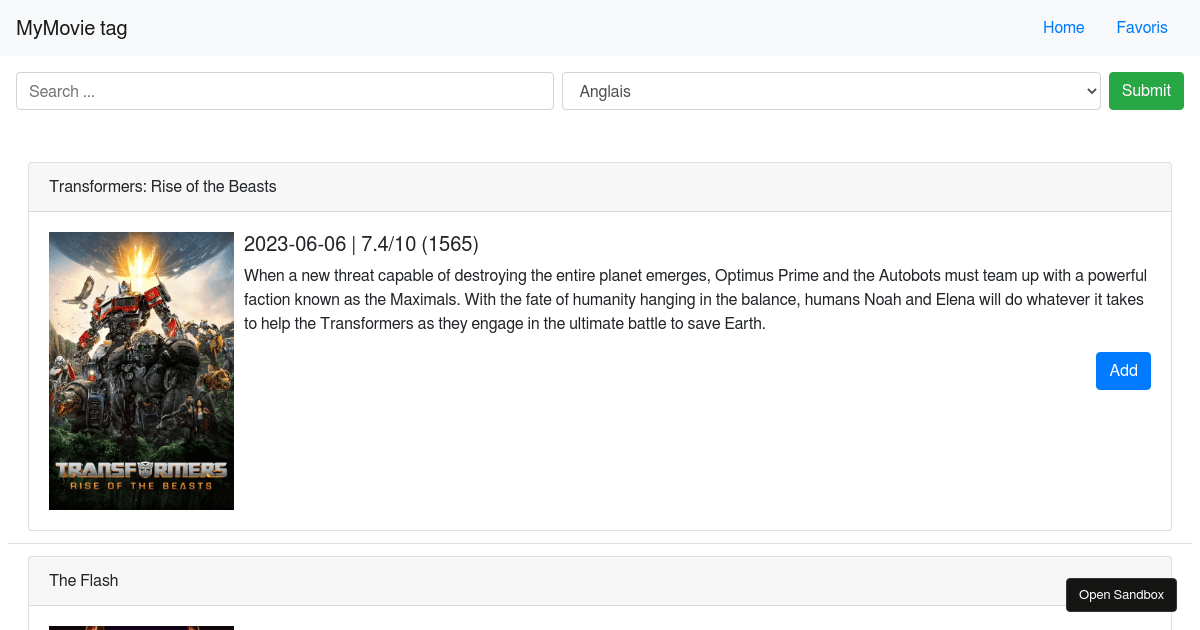 movies - Codesandbox