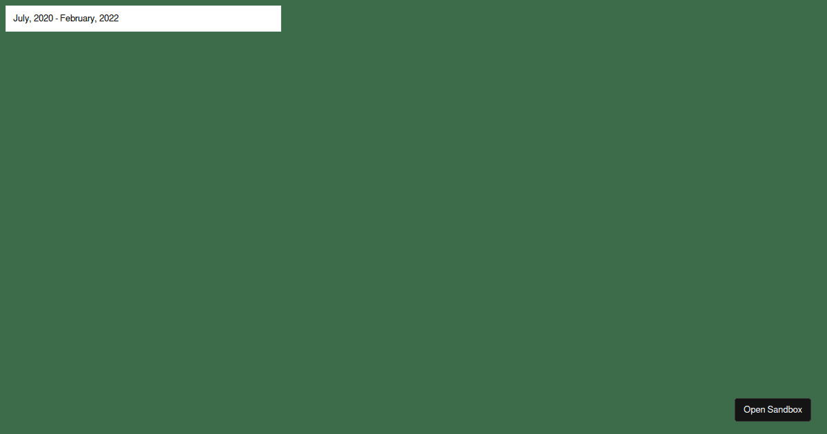 Month picker Codesandbox Month picker codesandbox