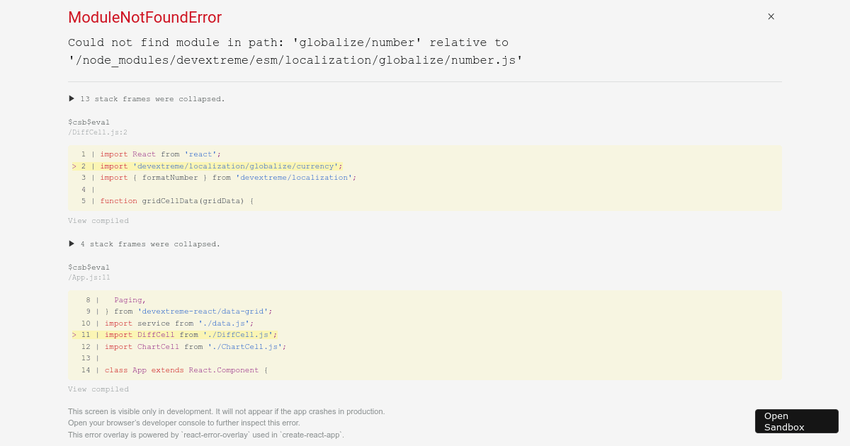 Cell Customization - DevExtreme Data Grid - Codesandbox