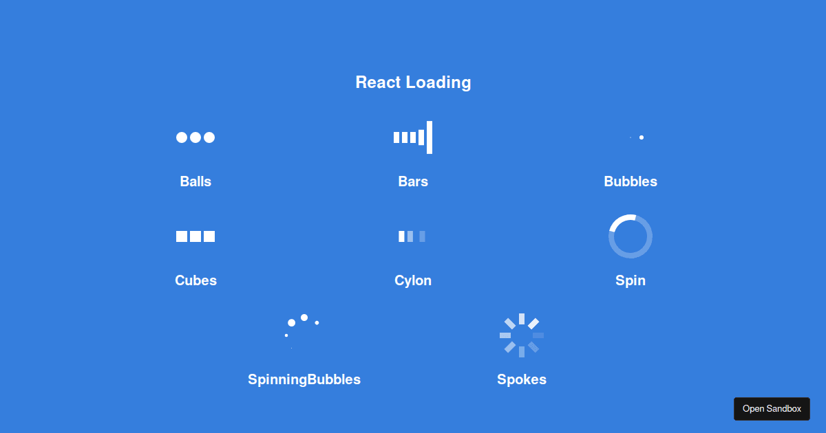 React Loading Demo - Codesandbox