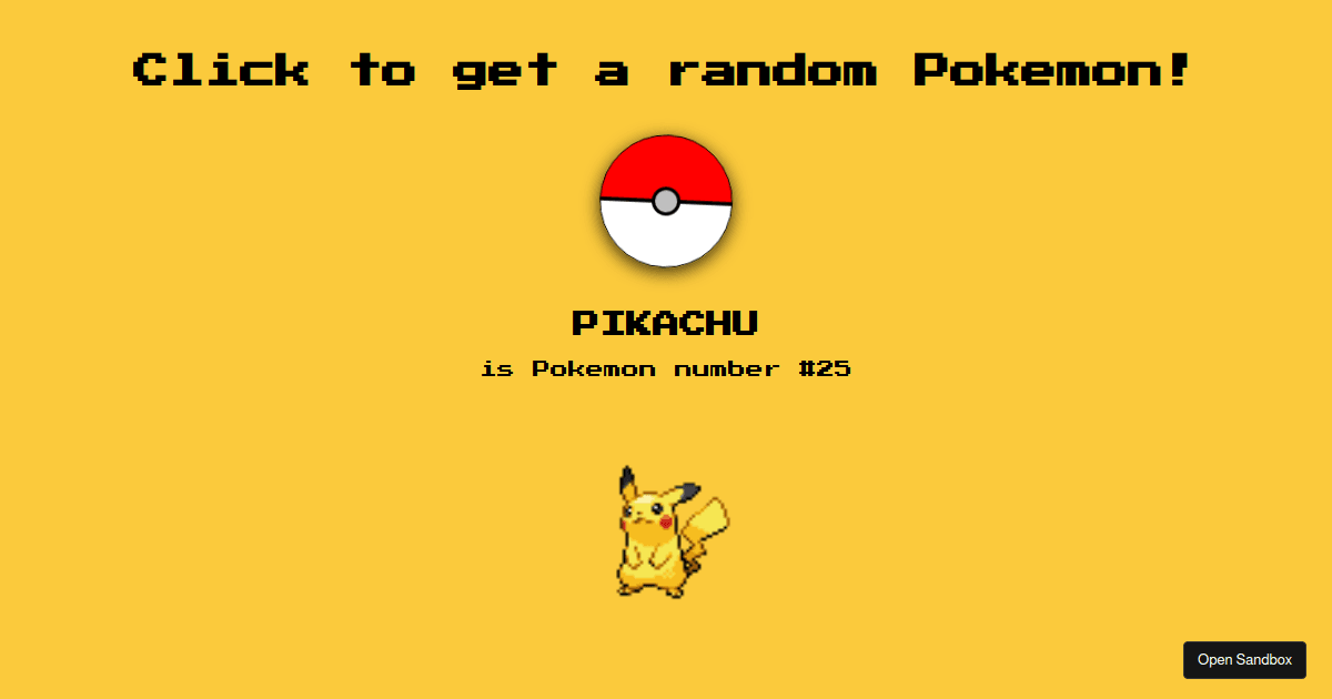 random-pokemon - Codesandbox