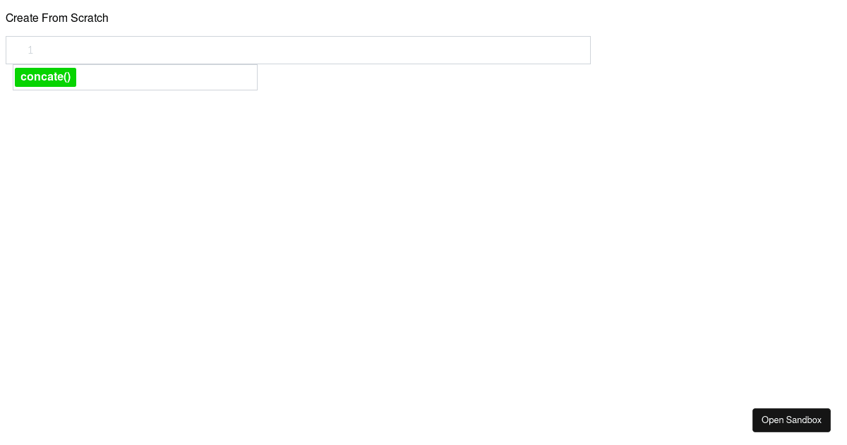 formula builder (forked) - Codesandbox