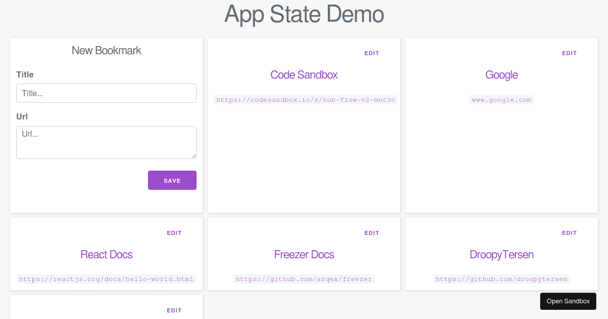 Hub Flow - V2 - Codesandbox