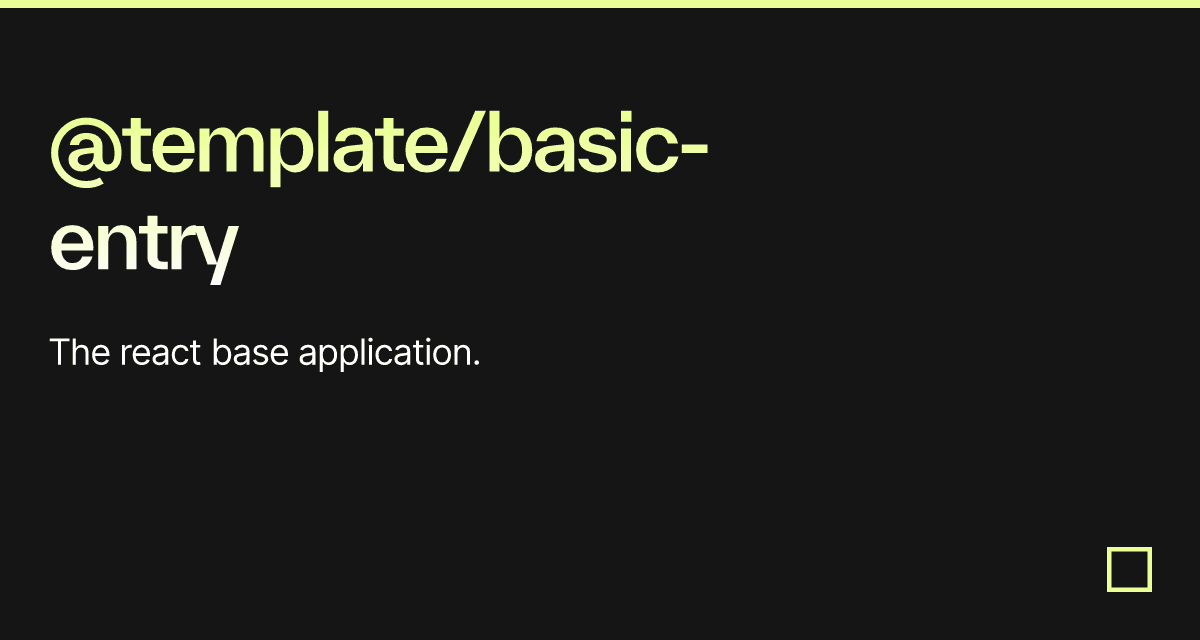 @template/basic-entry - Codesandbox