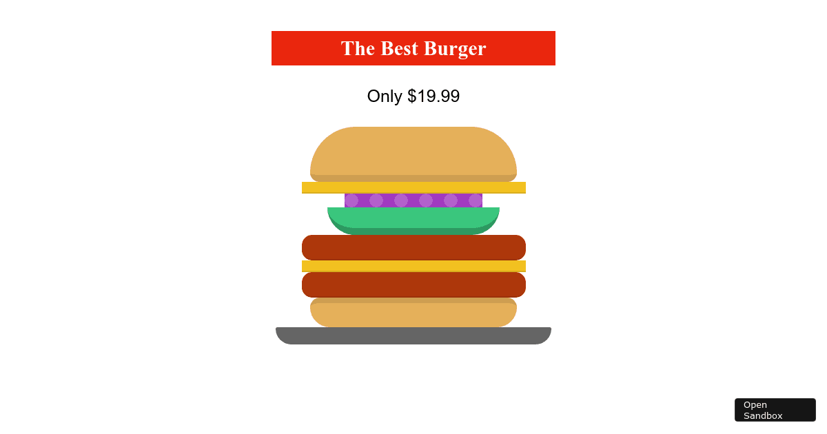 html-burger - Codesandbox