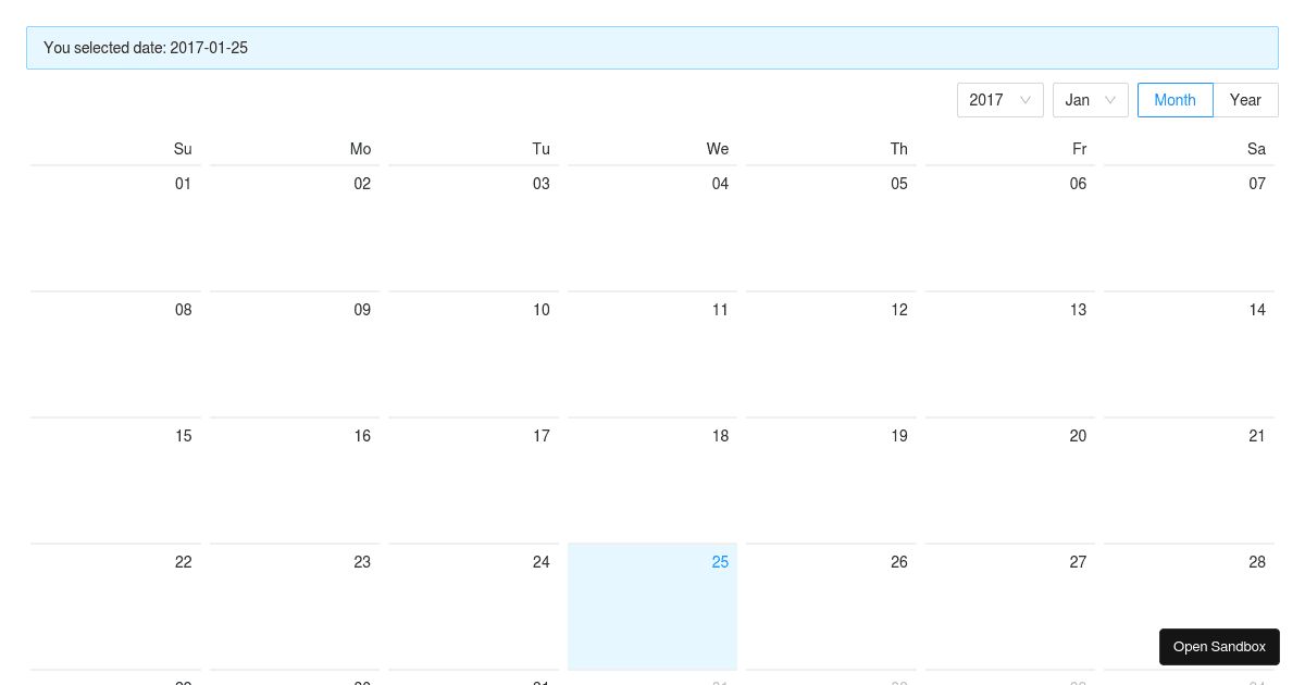 Selectable Calendar - antd@4.24.1 - Codesandbox