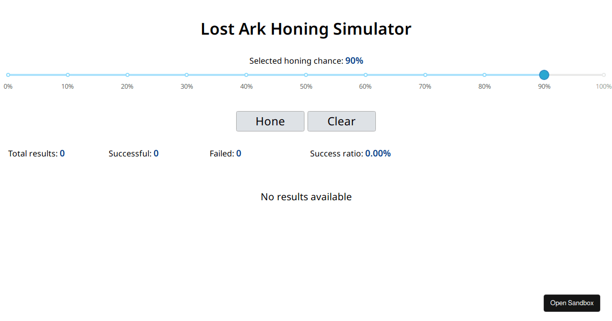 Lost Ark Honing Simulator Codesandbox