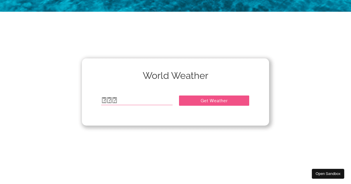 react - Codesandbox