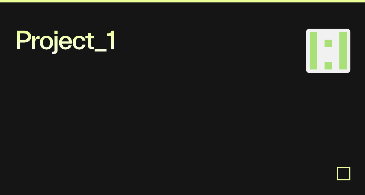 Project_1 - Codesandbox