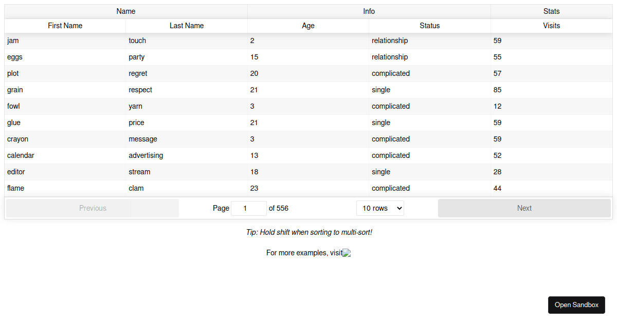 react-table-simple-table-codesandbox